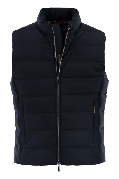 Moorer Oliver-kn - Padded Waistcoat In Blue