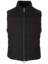Moorer Oliver Kn Sleeveless Down Jacket In Black