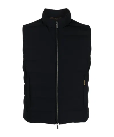 Moorer Oliver-kn Padded Gilet In Black
