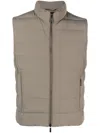 Moorer Oliver-kn Padded Gilet In Neutrals