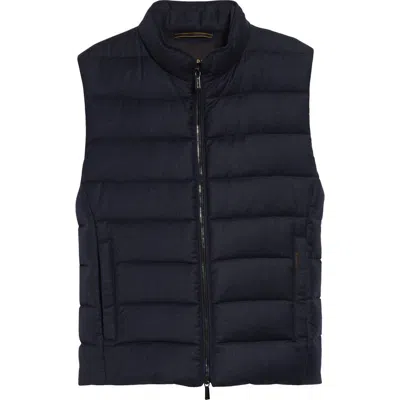 Moorer Oliver Quilted Down Vest In Gray