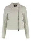 Moorer Olivia Techno Fabric Jacket In Neutrals