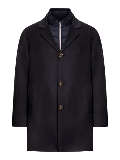 Moorer Omizio-cw Coat In Blue
