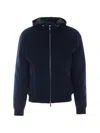 Moorer Blue Grey Oniro Down Jacket In Blue