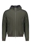 Moorer Oniro-stp Hooded Padded Bomber Jacket In Green