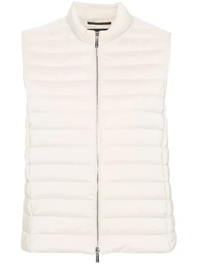 Moorer Oprah-os Padded Gilet In Neutrals