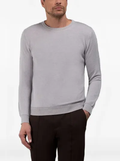 Moorer Orvieto Long-sleeved Sweater In Gray