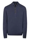 Moorer Osmund-cws High-neck Sweater In Blue