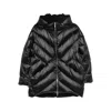 Moorer Wanita Down Jacket With Distinctive Quilted Design In Black