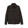 Moorer Button-fastening Flap-pocket Jacket In Brown