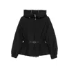 Moorer Glarea Belted High-neck Jacket In Black