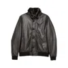 Moorer Leather Faux-fur-trimmed Jacket In Black