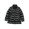 Moorer Quilted Zip-front Coat In Black