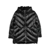 Moorer Hooded Zip-up Jacket In Black