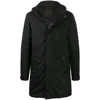 Moorer Padded Hooded Parka In Black