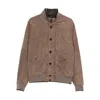 Moorer Button-fastening Flap-pocket Jacket In Brown