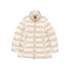 Moorer Quilted High-neck Jacket In Neutral
