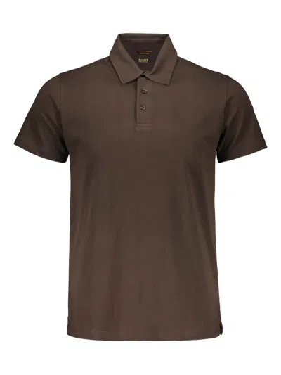 Moorer Pachino Cotton Polo Shirt In Black