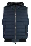 Moorer Padded Bodywarmer In Denim