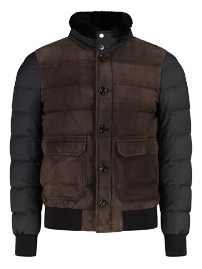 MOORER PADDED BOMBER JACKET