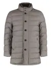 Moorer Calegari Padded Cashmere Coat In Gray