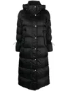 Moorer Padded Feather-down Coat In Black