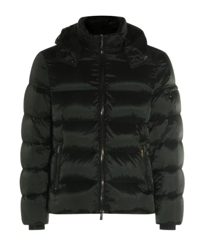 Moorer Padded Hooded Jacket In Black