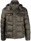 Moorer Nevio Hooded Down Jacket In Green