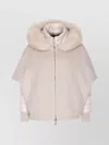 Moorer Pegaso-cwr Sleeveless Wool And Cashmere Coat In Neutral