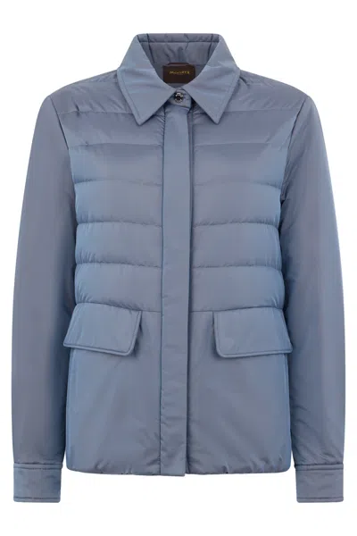 Moorer Padded Jacket In Blue Color, Classic And Versatile Design.