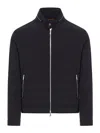 Moorer Filippo-kn Padded Jacket In Technical Fabric In Azul