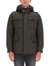 Moorer Versatile Hooded Long Sleeve Coat In Black