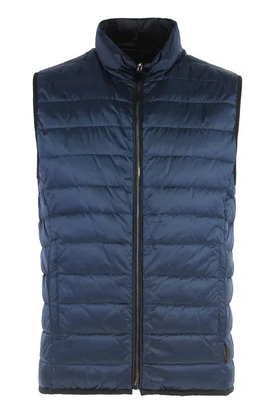 Moorer Padded Vest In Blue
