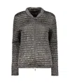 Moorer Anusca-rg Jacket With Zip In Black