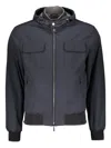 Moorer Techno Fabric Jacket In Blue