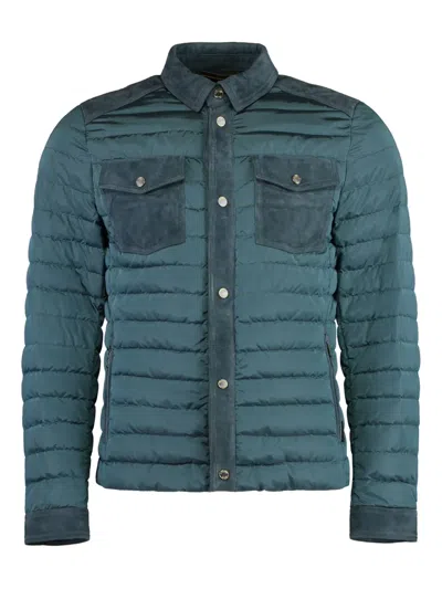 MOORER PANELLED QUILTED JACKET