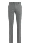 Moorer Pants In Blend Cotton In Gray