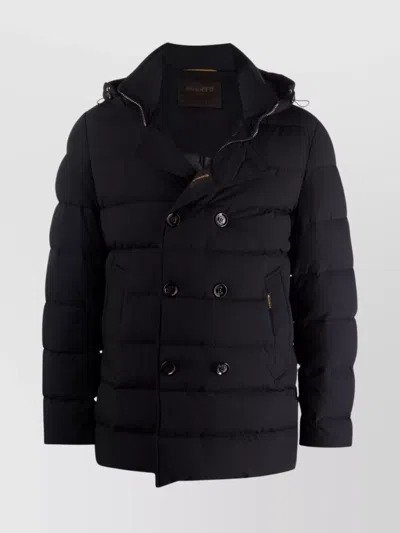 MOORER PARKA DOUBLE-BREASTED DETACHABLE HOOD