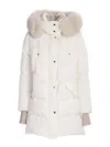Moorer Padded And Quilted Nylon Jacket In Neutral