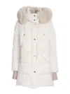 Moorer Long-sleeved Hooded Down Jacket In Gray
