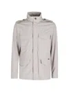 Moorer Patch Pocket Jacket In Neutral