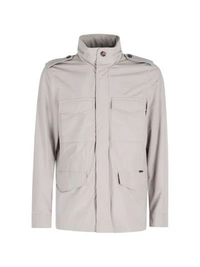 Moorer Patch Pocket Jacket In Neutral