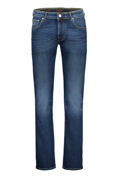 Moorer Pavel-dc107 5-pocket Jeans In Denim