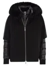 Moorer Pegaso - Down Jacket With Detachable Hood In Black