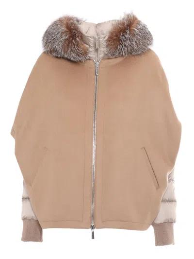 Moorer Pegaso-cwr Jacket In Brown