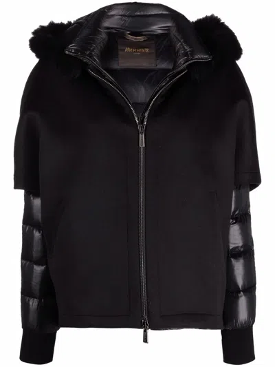 Moorer Pegaso - Down Jacket With Detachable Hood In Brown