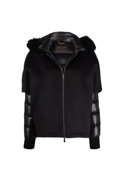 Moorer Pegaso-cwr Jacket Nero In Black