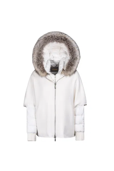 Moorer Pegaso-lap Jacket Bianco In White