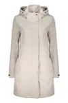 Moorer Percy Technical Fabric Parka In Neutral