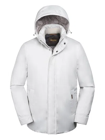 Moorer Petrini-ads Hooded Jacket In White